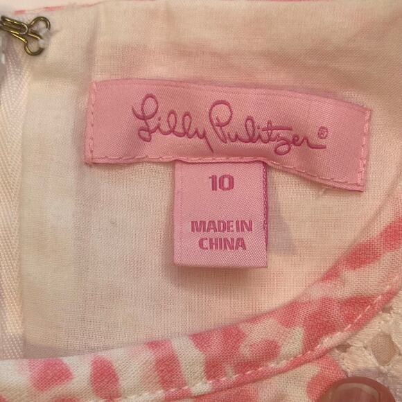 Lily Pulitzer cut out Kaylee Hubba Bubba sea cups lace trim shift dress size 10 - Picture 6 of 9